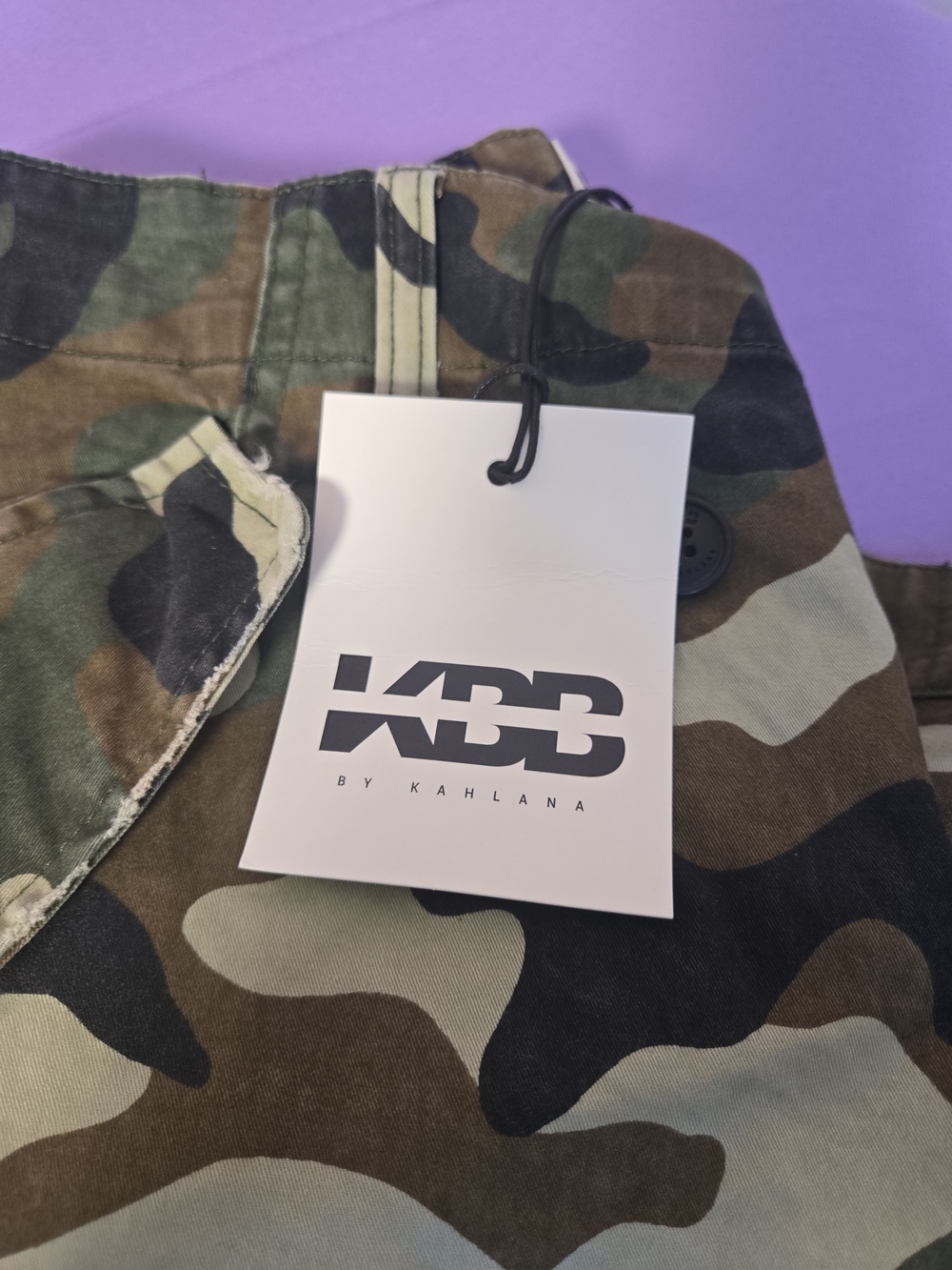 Camo Cargo Pants - Green Brown Black Size M - Picture 3 of 12